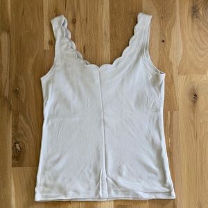 J. Crew scalloped tank